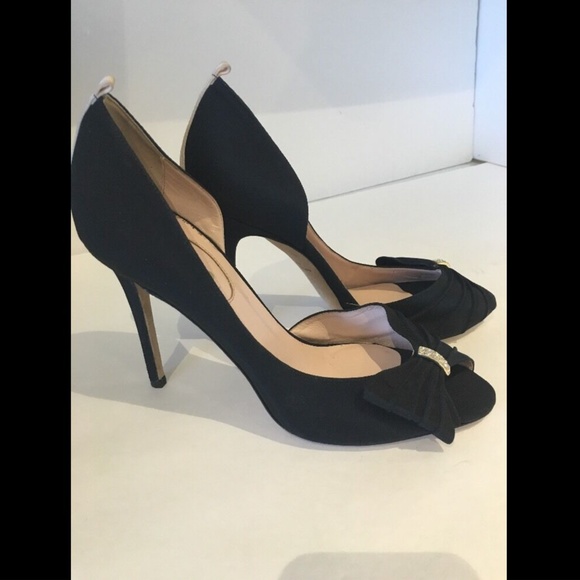 NEW Sarah Jessica‎ Parker SJP Doris Grosgrain Half d'Orsay Pump [SZ 39.5 ] - Picture 5 of 12